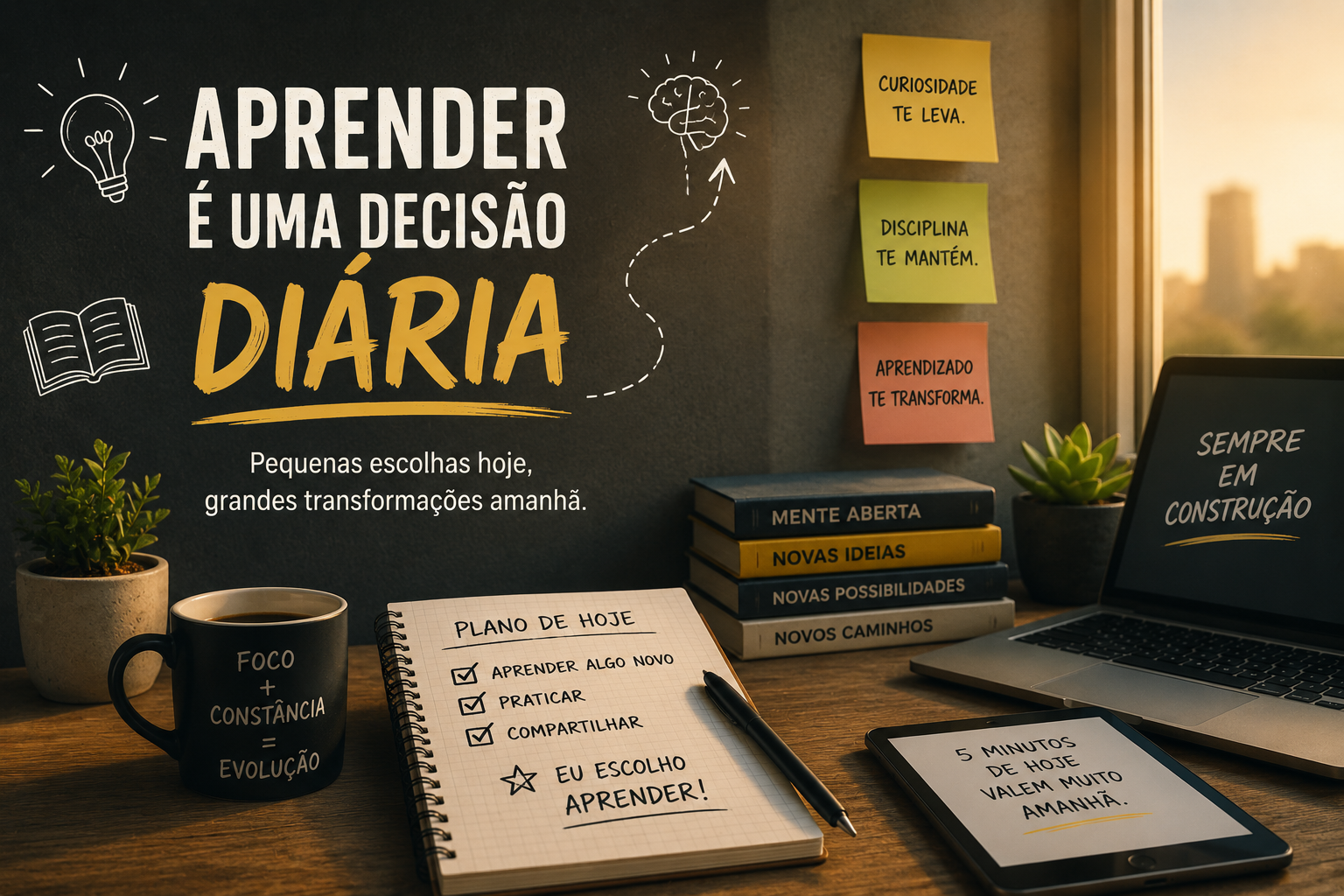Aprender é uma decisão diária