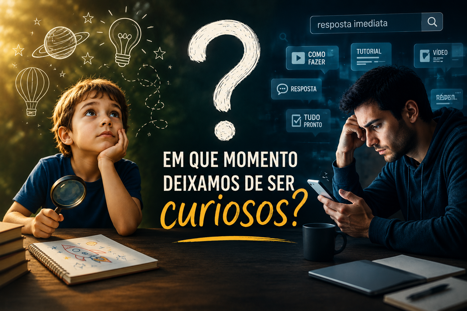 Em que momento deixamos de ser curiosos?
