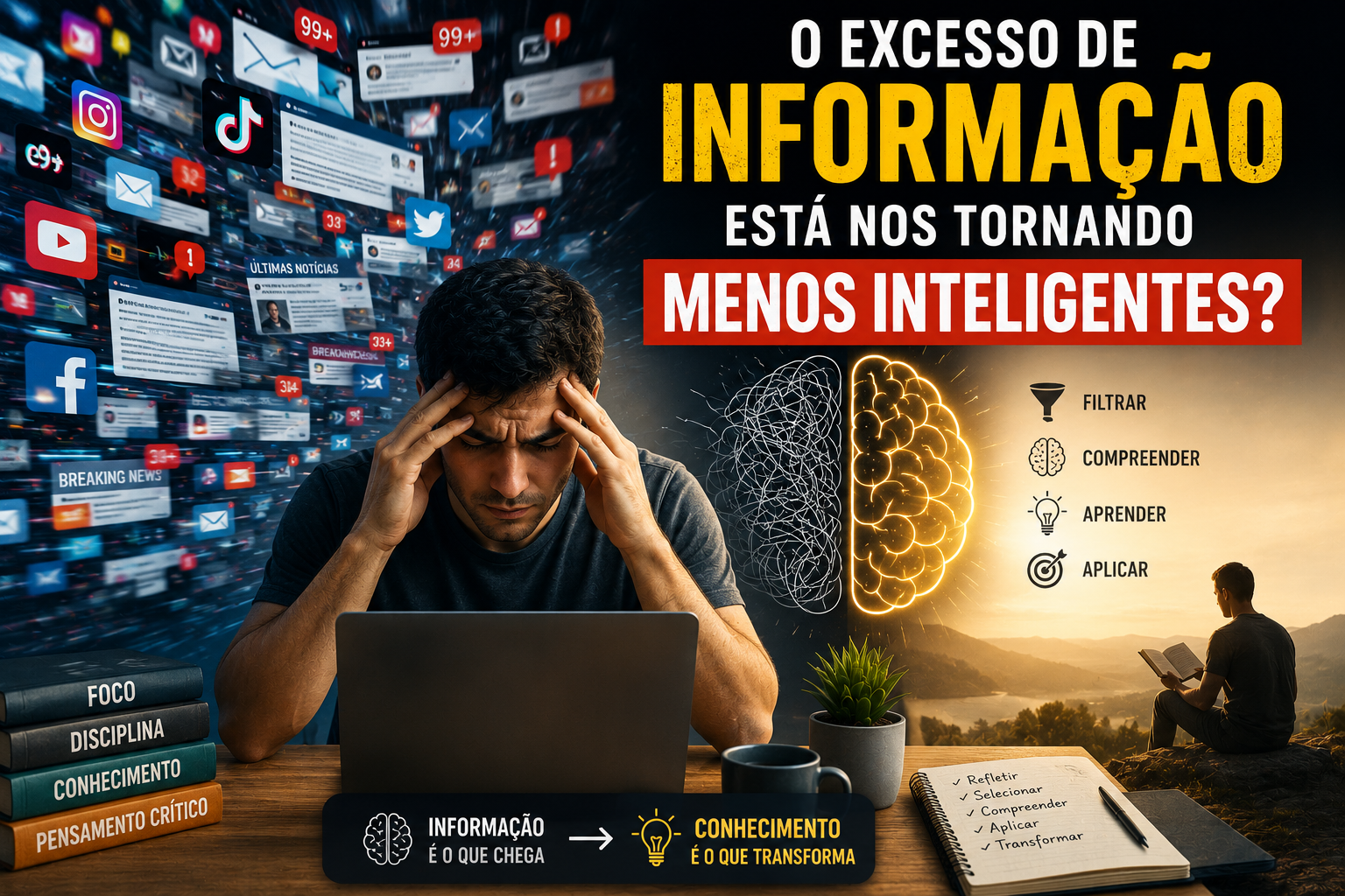 O excesso de informação está nos tornando menos inteligentes?