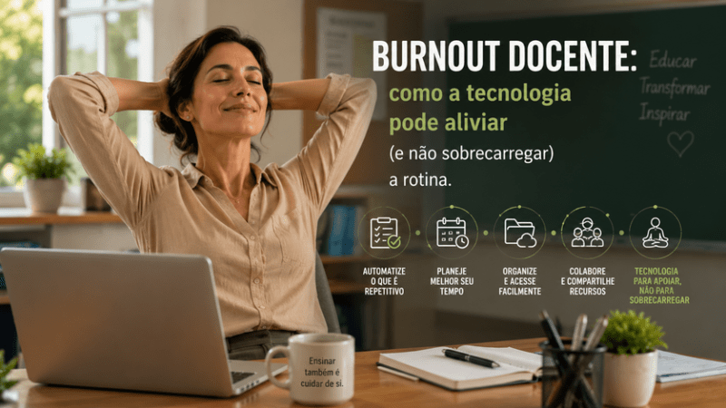 Burnout Docente e Tecnologia: Como Aliviar a Rotina (2026)
