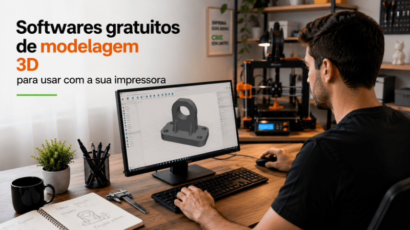 Softwares gratuitos de modelagem 3D para usar com a sua impressora