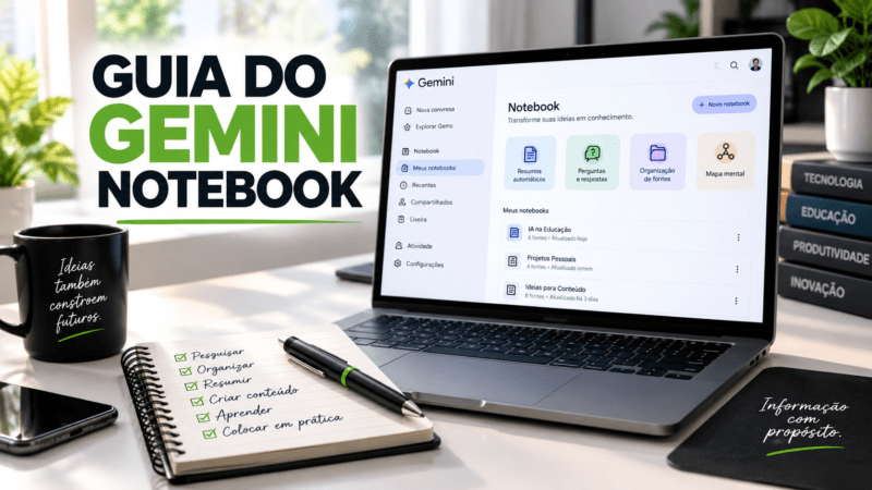 Gemini Notebook para iniciantes: Como estudar apostilas, livros e outros tipos de documentos e arquivos com a IA do Google